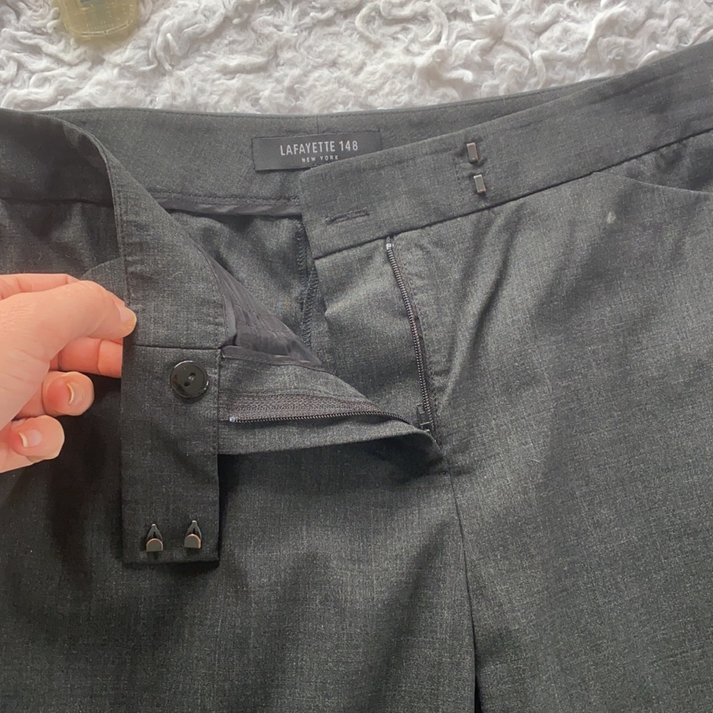 Lafayette 148 size 2 dark gray work pants - Picture 9 of 10